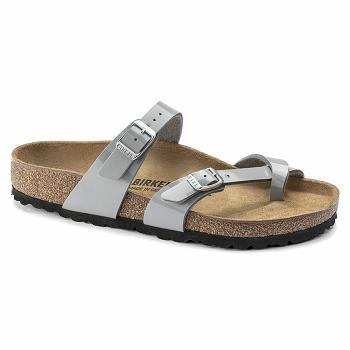 Mayari Birkenstock Lakovane Flor Damske Strieborne | SK 141WNB